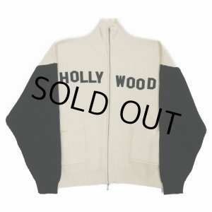 画像: DAIRIKU/"HOLLYWOOD" Drivers Knit（White & Black）［ドライバーズニット-24春夏］