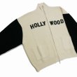 画像3: DAIRIKU/"HOLLYWOOD" Drivers Knit（White & Black）［ドライバーズニット-24春夏］ (3)