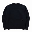 画像2: 【30%OFF】RATS/CHEESE CREW NECK SWEAT（BLACK）［クルーネックスウェット-23秋冬］ (2)
