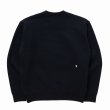 画像2: RATS/CHEESE CREW NECK SWEAT（BLACK）［クルーネックスウェット-23秋冬］ (2)