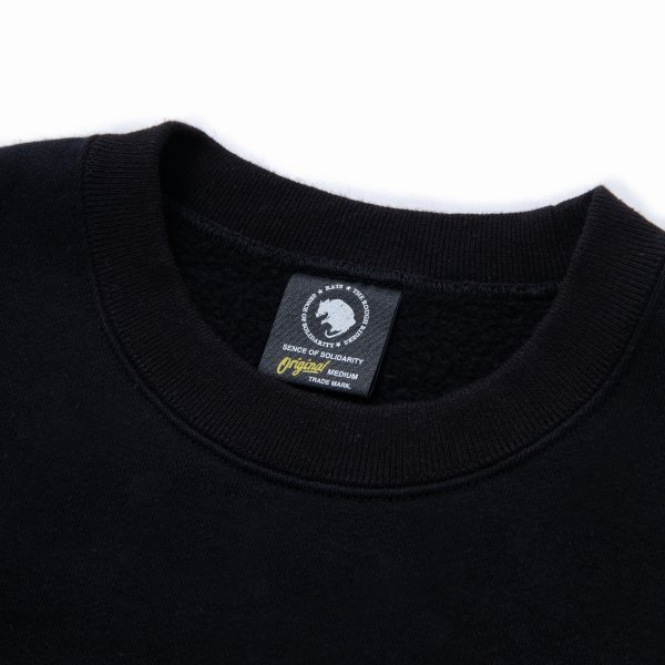 30%OFF】RATS/CHEESE CREW NECK SWEAT（BLACK）［クルーネック