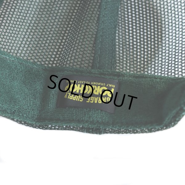 画像4: PORKCHOP/WHEEL LOGO MESH CAP（DARK GREEN）［メッシュキャップ-23秋冬］ (4)