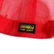 画像4: PORKCHOP/WHEEL LOGO MESH CAP（RED）［メッシュキャップ-23秋冬］ (4)