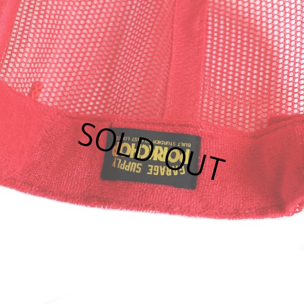 画像4: PORKCHOP/WHEEL LOGO MESH CAP（RED）［メッシュキャップ-23秋冬］ (4)