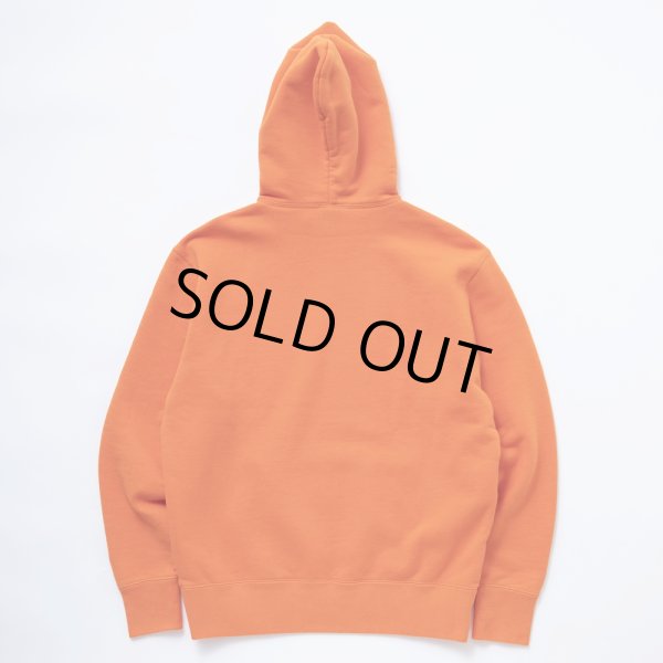 画像2: 【30%OFF】RATS/CROSS NECK HOODIE BLACK TAG（ORANGE）［プルオーバーパーカー-23秋冬］ (2)