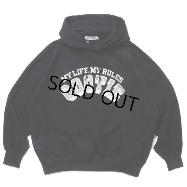 画像1: COOTIE PRODUCTIONS/Open End Yarn Print Sweat Hoodie（Black）［スウェットフーディー-24春夏］ (1)