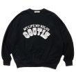 画像1: COOTIE PRODUCTIONS/Open End Yarn Print Sweat Crew（Black）［スウェットクルー-24春夏］ (1)