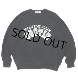 画像: COOTIE PRODUCTIONS/Open End Yarn Print Sweat Crew（Black）［スウェットクルー-24春夏］