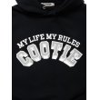 画像3: COOTIE PRODUCTIONS/Open End Yarn Print Sweat Hoodie（Black）［スウェットフーディー-24春夏］ (3)