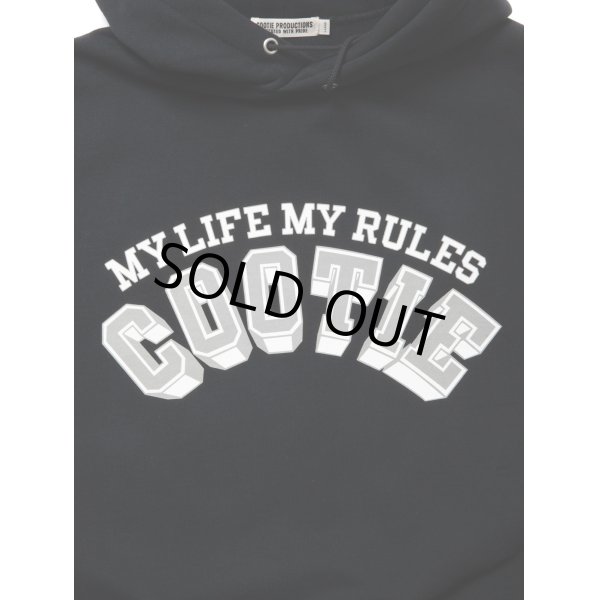 画像3: COOTIE PRODUCTIONS/Open End Yarn Print Sweat Hoodie（Black）［スウェットフーディー-24春夏］ (3)