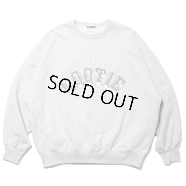 画像1: COOTIE PRODUCTIONS/Open End Yarn Print Sweat Crew（Oatmeal）［スウェットクルー-24春夏］ (1)