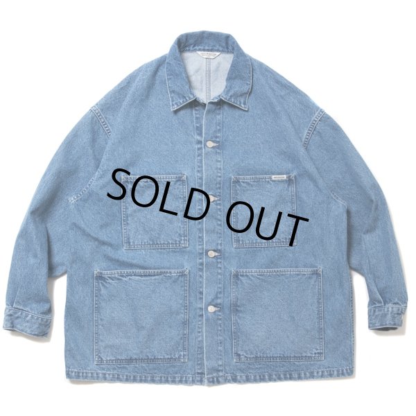 画像1: COOTIE PRODUCTIONS/Denim Coverall（Indigo Hard Wash）［デニムカバーオール-24春夏］ (1)