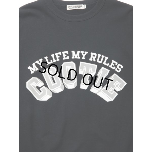 画像3: COOTIE PRODUCTIONS/Open End Yarn Print Sweat Crew（Black）［スウェットクルー-24春夏］ (3)