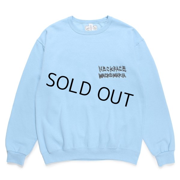 画像2: WACKO MARIA/NECKFACE / SWEAT SHIRT（BLUE）［クルーネックスウェット-24春夏］ (2)