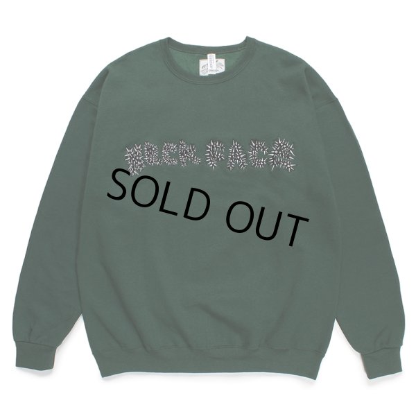 画像1: WACKO MARIA/NECKFACE / SWEAT SHIRT（GREEN）［クルーネックスウェット-24春夏］ (1)