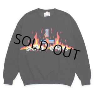 画像: WACKO MARIA/NECKFACE / SWEAT SHIRT（BLACK）［クルーネックスウェット-24春夏］