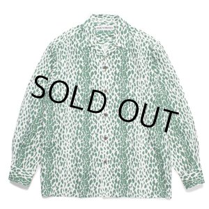 画像: WACKO MARIA/LEOPARD OPEN COLLAR SHIRT（GREEN）［レオパードオープンカラーシャツ-24春夏］