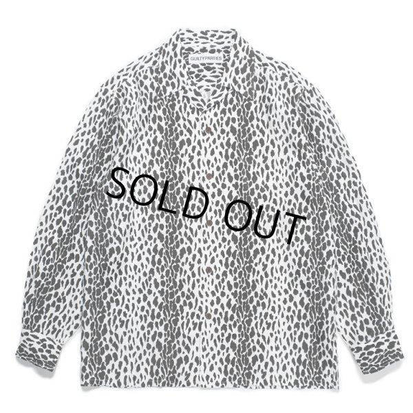 画像1: WACKO MARIA/LEOPARD OPEN COLLAR SHIRT（BLACK）［レオパードオープンカラーシャツ-24春夏］ (1)