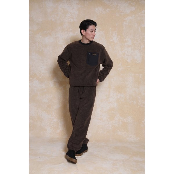 画像2: 【30%OFF】RATS/CREW NECK FLEECE（CHARCOAL）［クルーネックフリース-23秋冬］ (2)