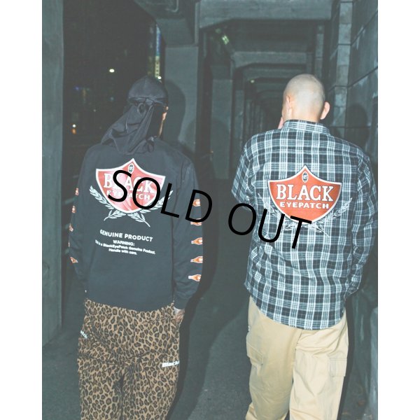 画像4: BlackEyePatch/SWEET CIGAR QUILTED FLANNEL SHIRT（BLACK） (4)