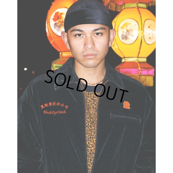 画像3: BlackEyePatch/CHINATOWN STORE VELOUR WORK JACKET（BLACK） (3)