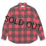 画像: WACKO MARIA/BLOCK CHECK FLANNEL SHIRT（RED）［ブロックチェックフランネルシャツ-24春夏］