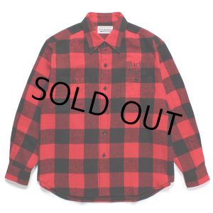 画像: WACKO MARIA/BLOCK CHECK FLANNEL SHIRT（RED）［ブロックチェックフランネルシャツ-24春夏］