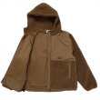 画像3: PORKCHOP/BOA FLEECE ZIP UP HOODIE（BROWN）［ボアフリースジップアップフーディー-24春夏］ (3)