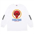 画像1: PORKCHOP/NOTHING DEVIL L/S TEE（WHITE）［プリント長袖T-24春夏］ (1)