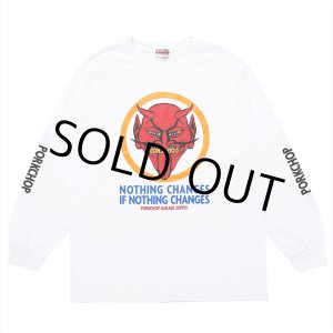 画像: PORKCHOP/NOTHING DEVIL L/S TEE（WHITE）［プリント長袖T-24春夏］