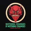 画像4: PORKCHOP/NOTHING DEVIL L/S TEE（BLACK）［プリント長袖T-24春夏］ (4)