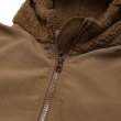 画像5: PORKCHOP/BOA FLEECE ZIP UP HOODIE（BROWN）［ボアフリースジップアップフーディー-24春夏］ (5)