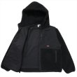 画像3: PORKCHOP/BOA FLEECE ZIP UP HOODIE（BLACK）［ボアフリースジップアップフーディー-24春夏］ (3)