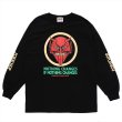 画像1: PORKCHOP/NOTHING DEVIL L/S TEE（BLACK）［プリント長袖T-24春夏］ (1)