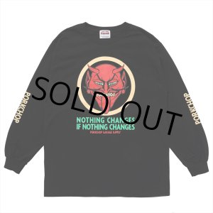 画像: PORKCHOP/NOTHING DEVIL L/S TEE（BLACK）［プリント長袖T-24春夏］
