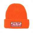 画像1: PORKCHOP/O.E. KNIT CAP（ORANGE）［ニットキャップ-24春夏］ (1)