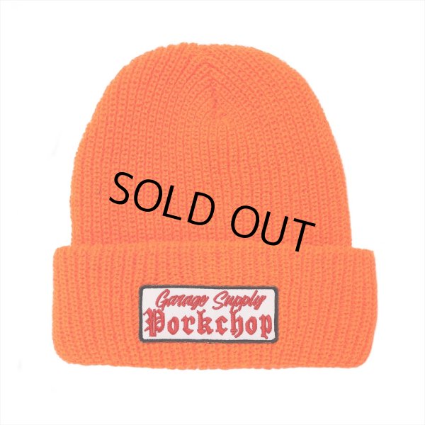 画像1: PORKCHOP/O.E. KNIT CAP（ORANGE）［ニットキャップ-24春夏］ (1)