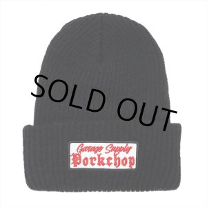 画像: PORKCHOP/O.E. KNIT CAP（BLACK）［ニットキャップ-24春夏］