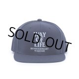 画像: RATS/EMBROIDERY CAP "WAY OF LIFE"（NAVY/PEARL BLUE）［スナップバックキャップ-24春夏］