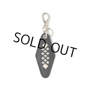 画像: CALEE/STUDS LEATHER ASSORT KEY RING ＜TYPE I＞ C（BLACK/C）［スタッズレザーキーリング-24春夏］