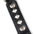 画像3: CALEE/STUDS LEATHER ASSORT KEY RING ＜TYPE I＞ A（BLACK/A）［スタッズレザーキーリング-24春夏］ (3)