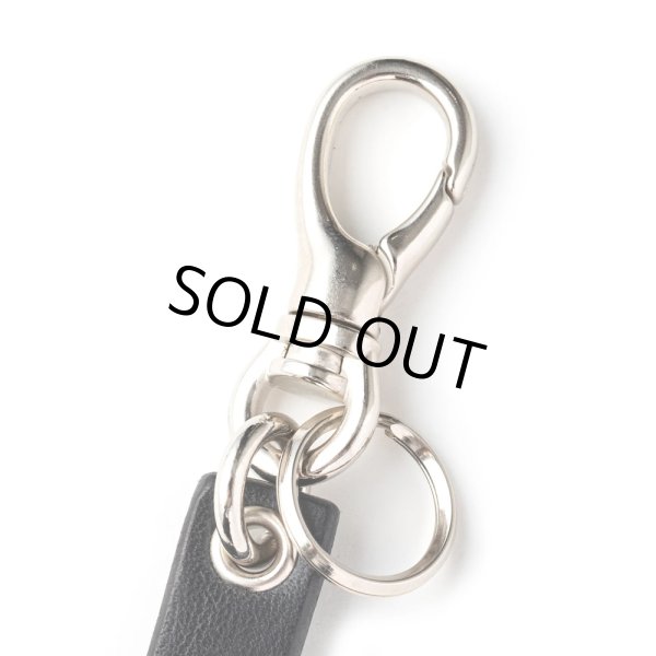 画像2: CALEE/STUDS LEATHER ASSORT KEY RING ＜TYPE I＞ B（BLACK/B）［スタッズレザーキーリング-24春夏］ (2)