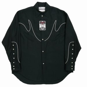 画像: DAIRIKU/"J.Fox" Western Over Shirt（Black）［ウエスタンオーバーシャツ-24春夏］