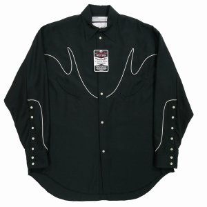 画像: 【30%OFF】DAIRIKU/"J.Fox" Western Over Shirt（Black）［ウエスタンオーバーシャツ-24春夏］