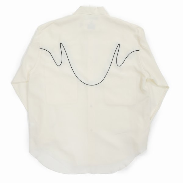 画像2: 【30%OFF】DAIRIKU/"J.Fox" Western Over Shirt（Ivory）［ウエスタンオーバーシャツ-24春夏］ (2)