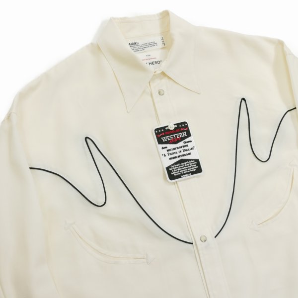 画像4: 【30%OFF】DAIRIKU/"J.Fox" Western Over Shirt（Ivory）［ウエスタンオーバーシャツ-24春夏］ (4)