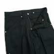 画像4: DAIRIKU/"Painter" Pressed Pants（Black）［"ペインター"スタプレパンツ-24春夏］ (4)