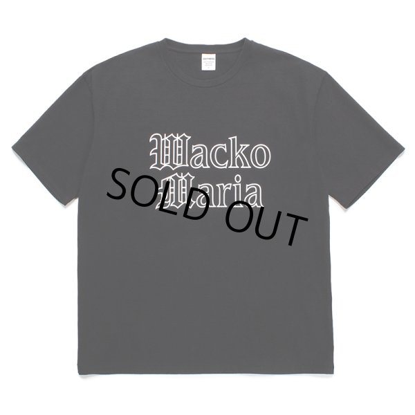 画像1: WACKO MARIA/WASHED HEAVY WEIGHT T-SHIRT（BLACK）［プリントT-24春夏］ (1)