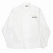 画像1: WACKO MARIA/50'S OPEN COLLAR SHIRT（WHITE）［50'Sオープンカラーシャツ-24春夏］ (1)