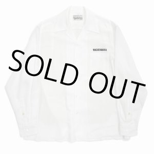 画像: WACKO MARIA/50'S OPEN COLLAR SHIRT（WHITE）［50'Sオープンカラーシャツ-24春夏］